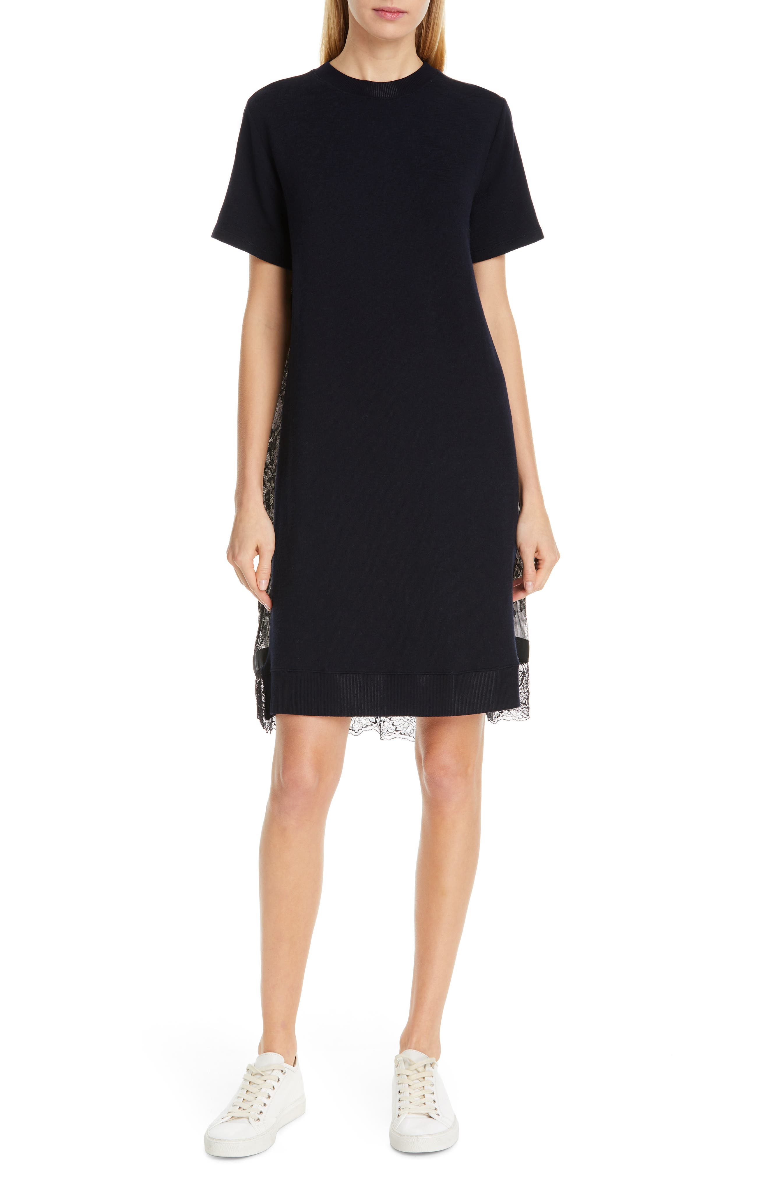 Clu Floral Lace Back Dress, Blue