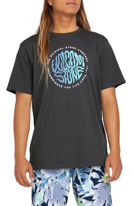 Shop Volcom Twisted Up Graphic T-shirt In Stealth