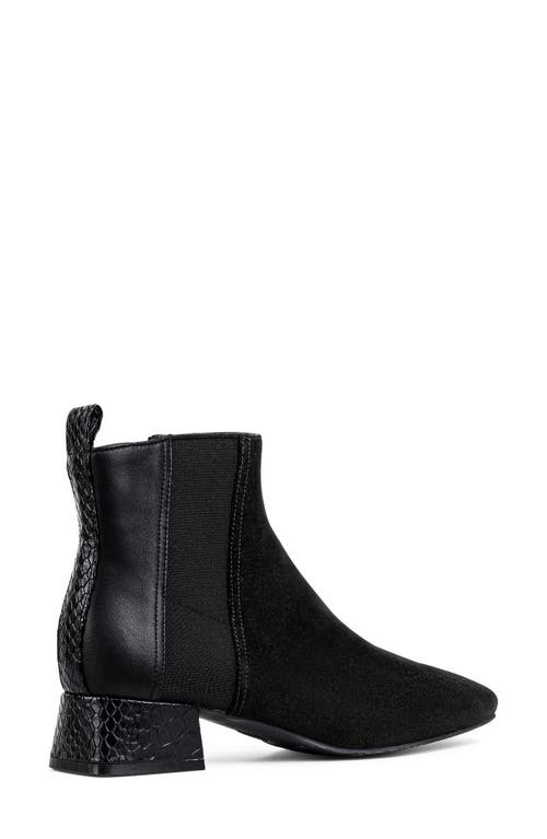 Donald Pliner Square Toe Boot In Black
