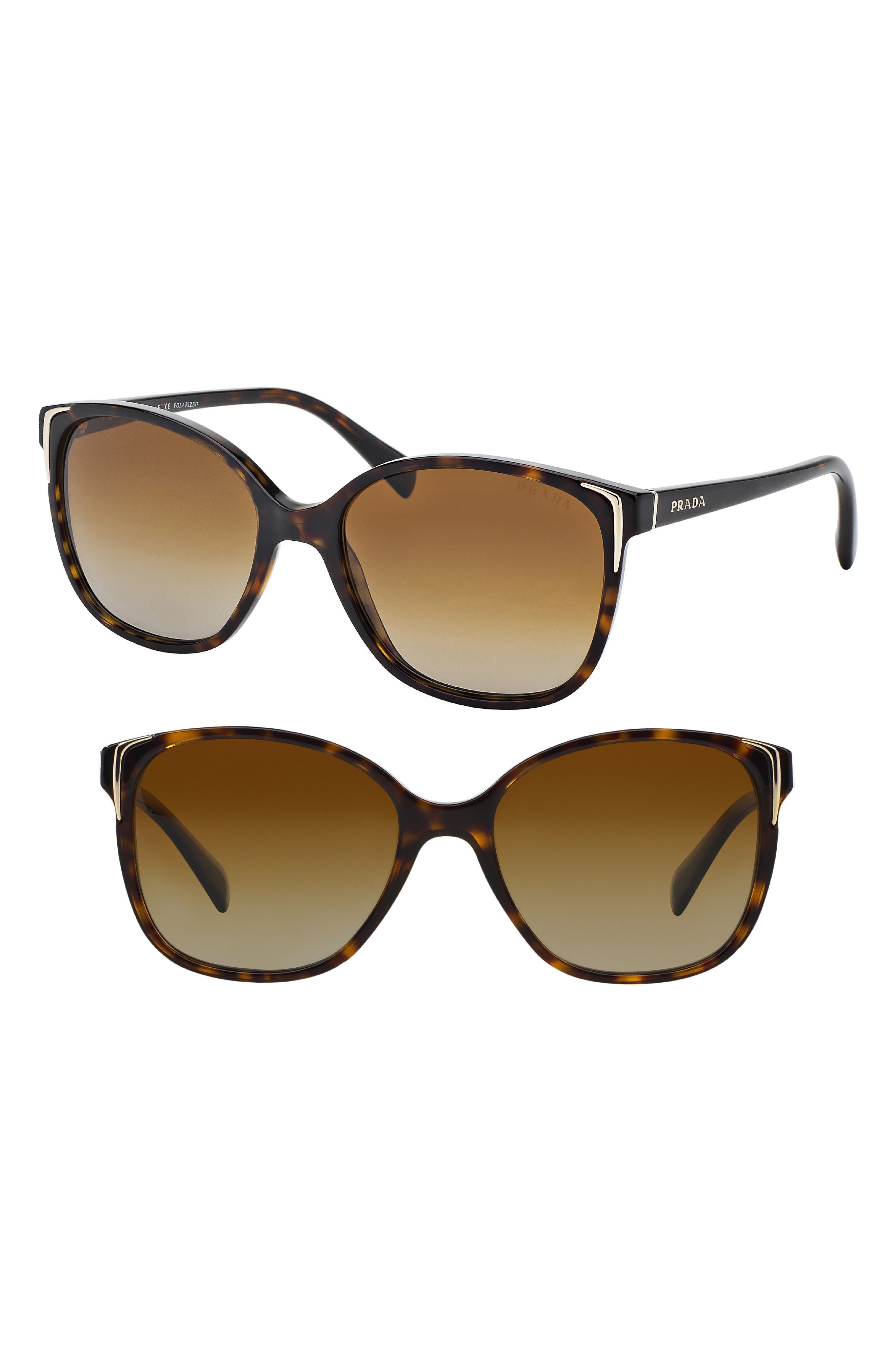 prada cat eye 55mm sunglasses