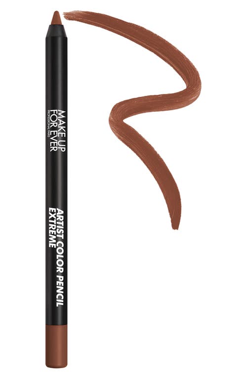 Shop Make Up For Ever Artist Color Pencil Extreme Waterproof Lip Liner In 608 - Limitless Brown