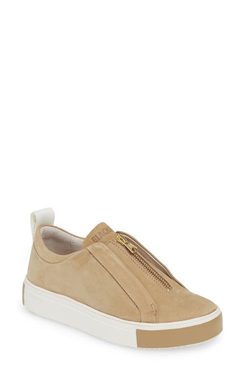 Blackstone RL62 Zip Front Sneaker in Incense Leather