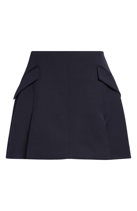 Shop Meryll Rogge Twill Tailored Blazer Skirt In Navy