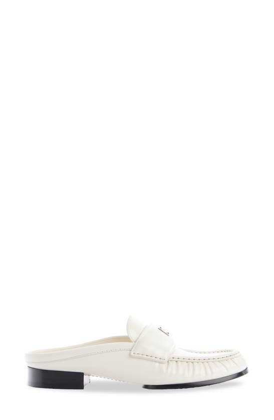 Givenchy 4g Patent Leather Mule Loafers In Ivory