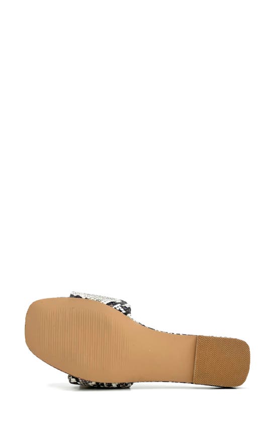 Yosi Samra Naomi Ruched Sandal In Snake Print In Natural Snake