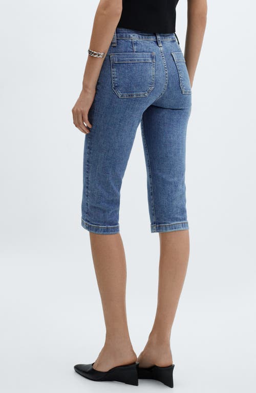 Shop Mango Lora Skinny Capri Jeans In Open Blue