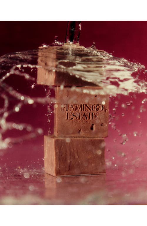 Flamingo Estate Night Blooming Jasmine & Damask Rose Soap Brick In Pink