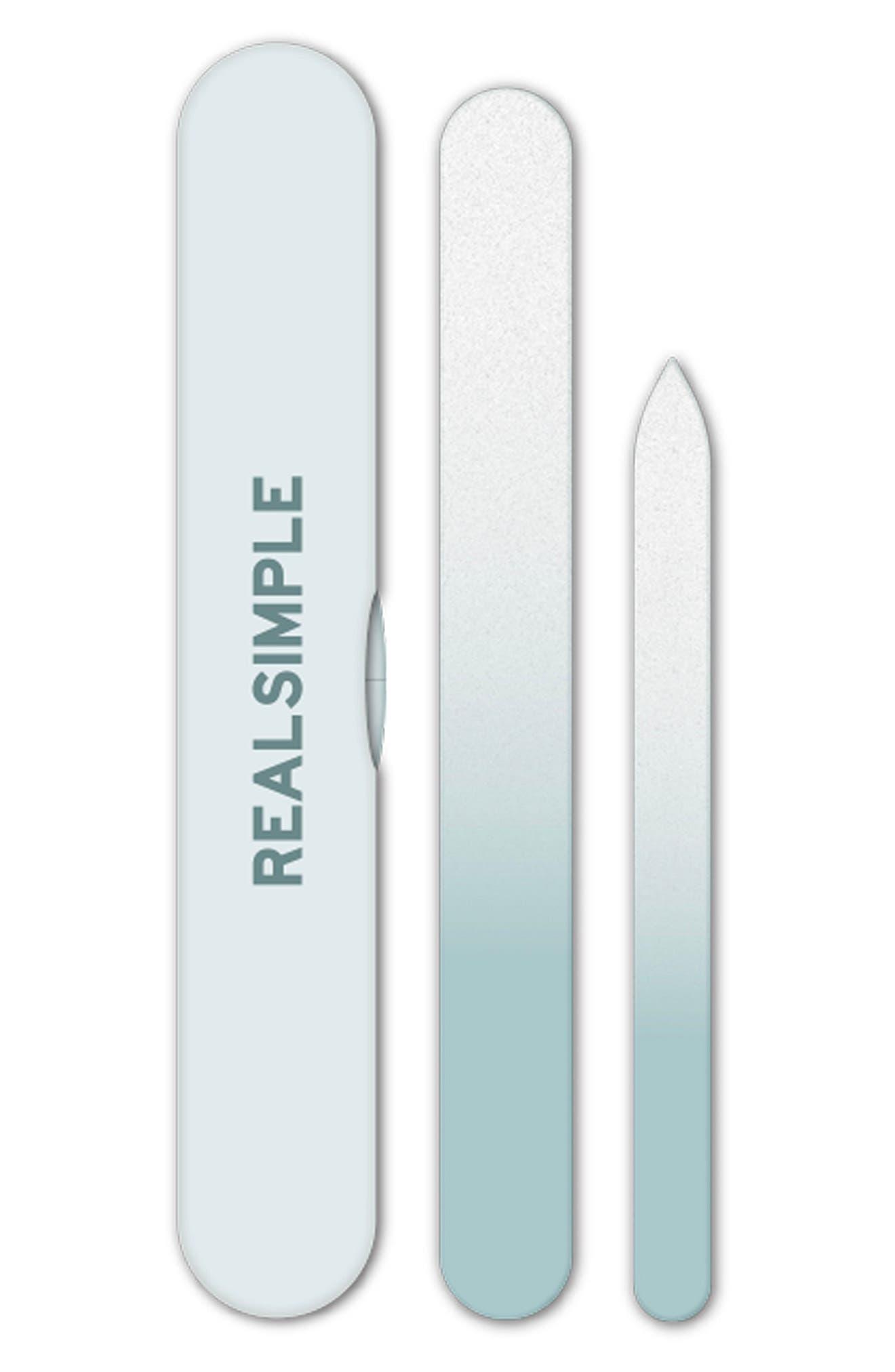 Real Simple 2-pack Glass Nail Files W/ Case