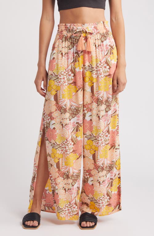 Roxy Tropical Rhythm Wide Leg Drawstring Waist Pants at Nordstrom,