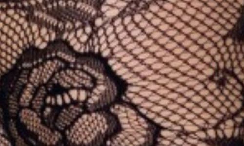 Lechery Women's Floral Net 1 Pair Of Tights In Black