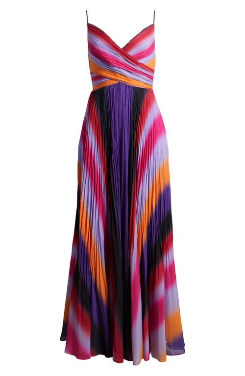 Kobi Halperin Jules Maxi Cocktail Dress In Scarlet Multi