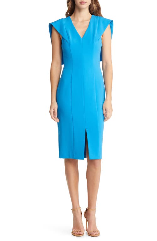 Black Halo Maxon Sheath Dress in Candy Blue
