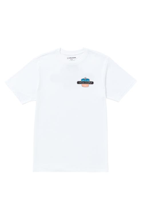 Volcom Kids' Back Fill Graphic T-Shirt White at