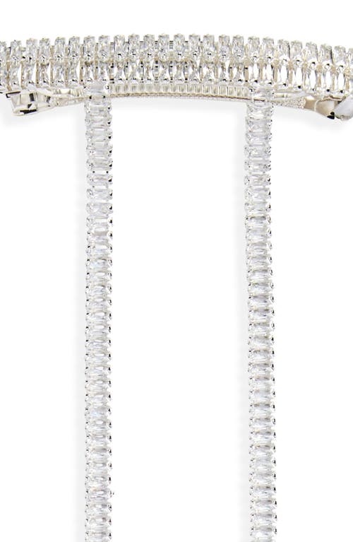 Shop Tasha Cubic Zirconia Barrette In Silver