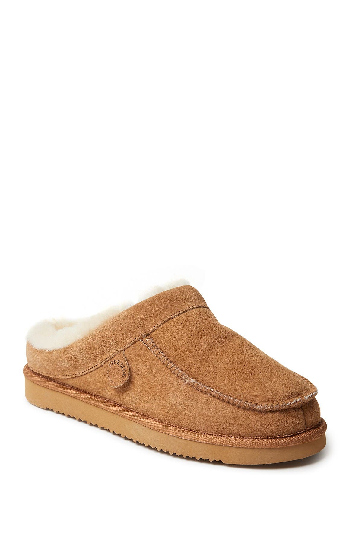 dearfoams fireside griffith genuine shearling lined slipper