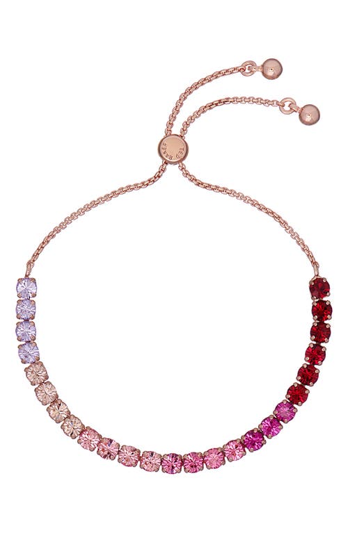 Ted Baker London Melrah Ombré Crystal Slider Bracelet In Pink