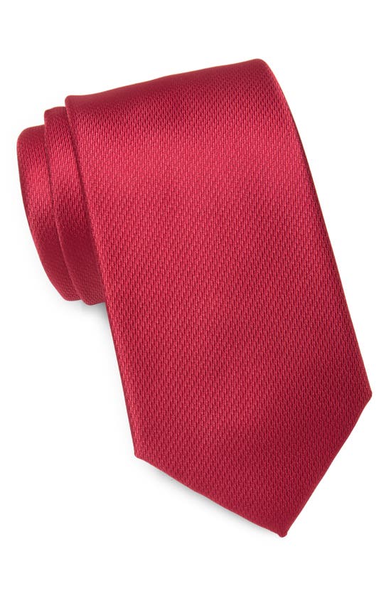 Tommy Hilfiger Micro Texture Solid Tie In Red