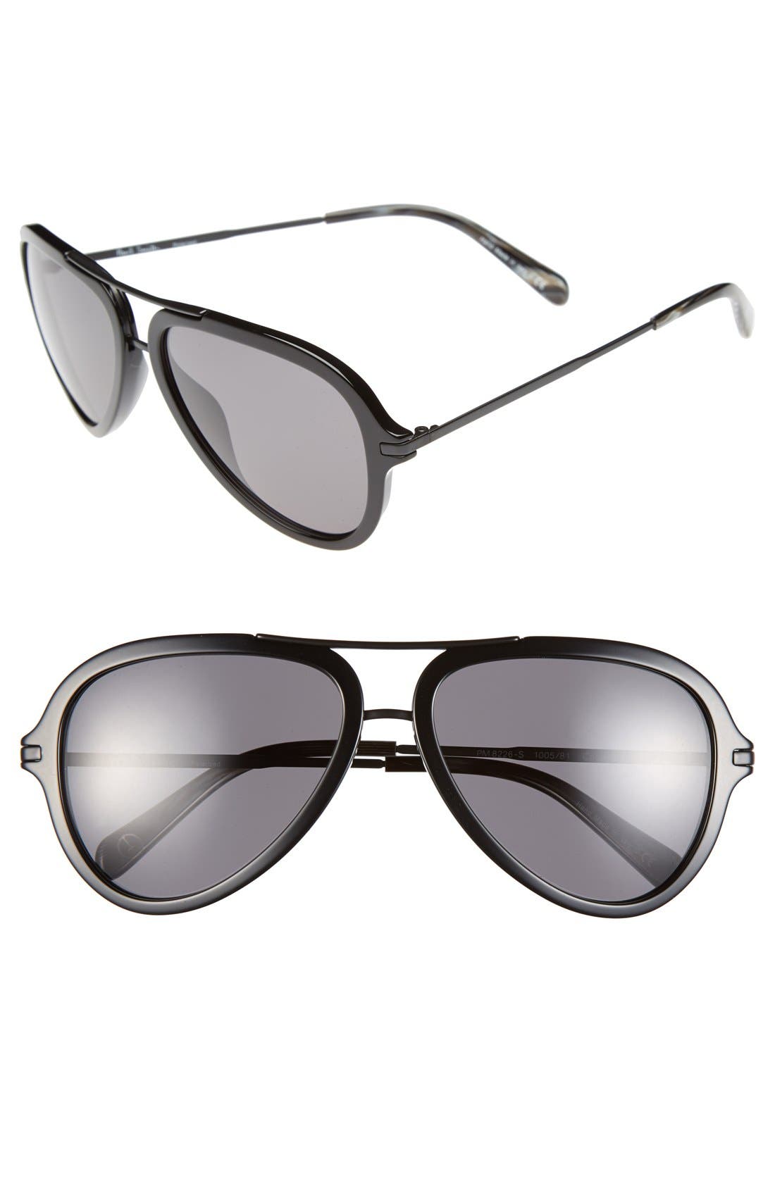Paul Smith 'Cosway' 58mm Aviator Sunglasses Nordstrom