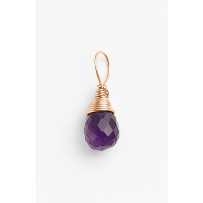 Nashelle 14K-Rose Gold Fill & Semiprecious Stone Charm