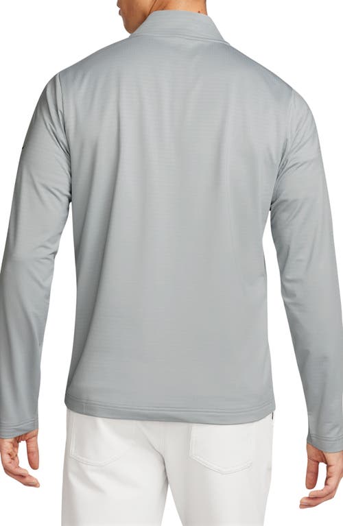 Shop Nike Golf Dri-fit Half Zip Golf Top In Smoke Grey/black