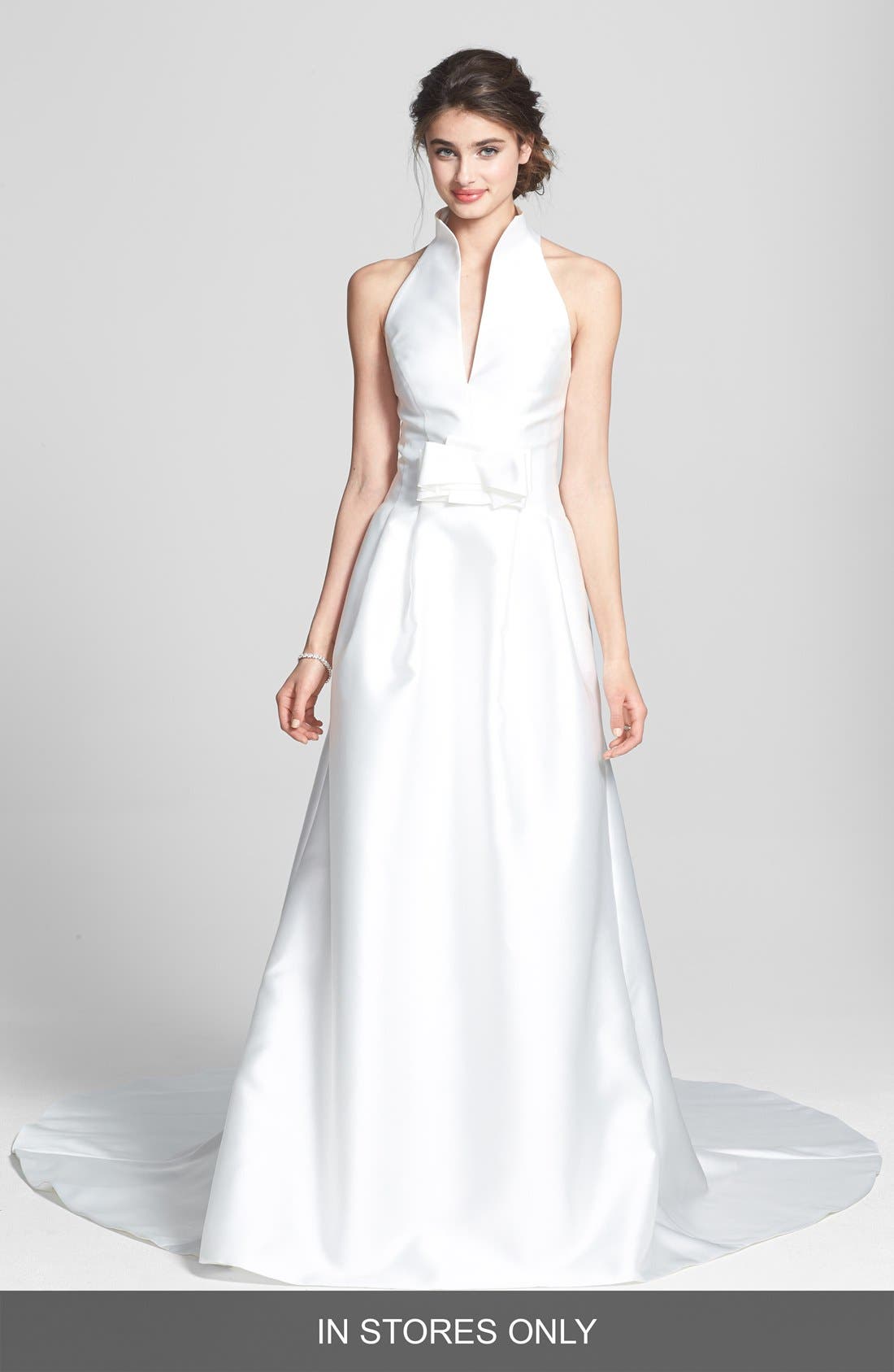 Jesus Peiro Martina Mikado Halter Dress