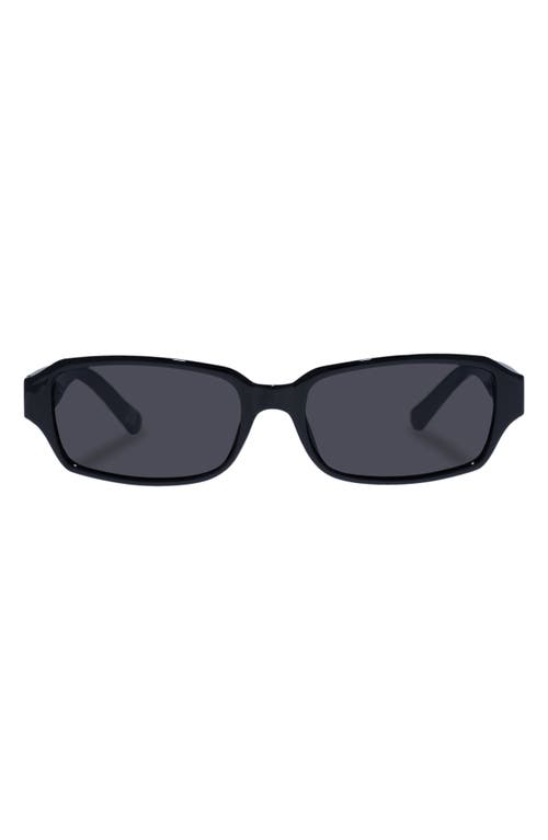 Crater 54mm Rectangular Sunglasses in Black /Silver