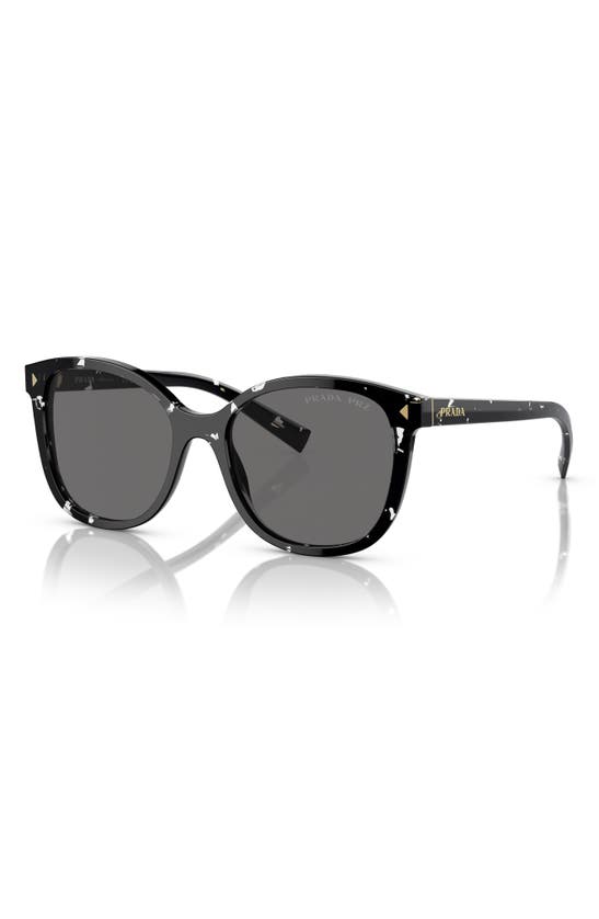 Prada 53mm Cat Eye Sunglasses In Black Tortoise