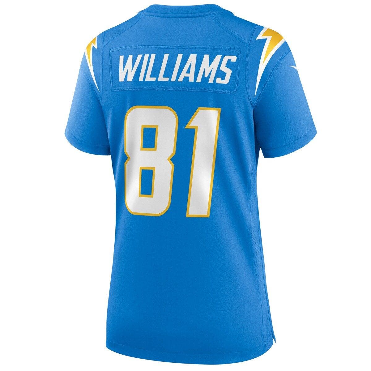 Nike Los Angeles Chargers No81 Mike Williams Electric Blue Women's Stitched NFL Limited Rush Jersey