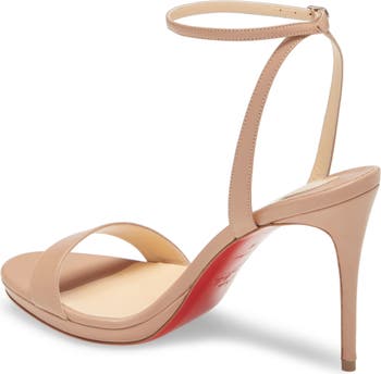 Christian Louboutin Loubi Queen Red Sole Stiletto-Heel Sandals