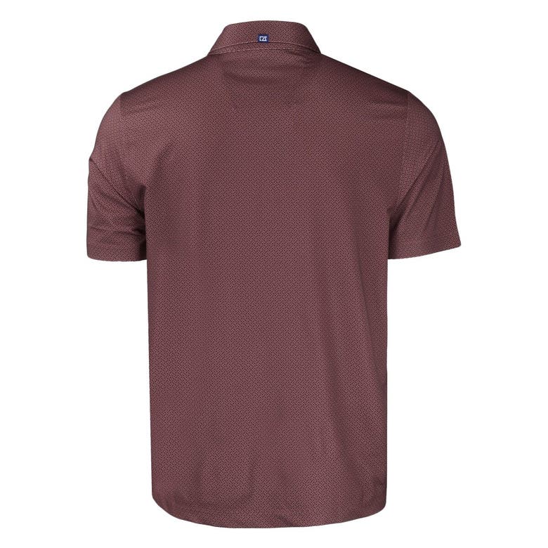 Shop Cutter & Buck Maroon Boston College Eagles Pike Eco Tonal Geo Print Stretch Recycled Polo