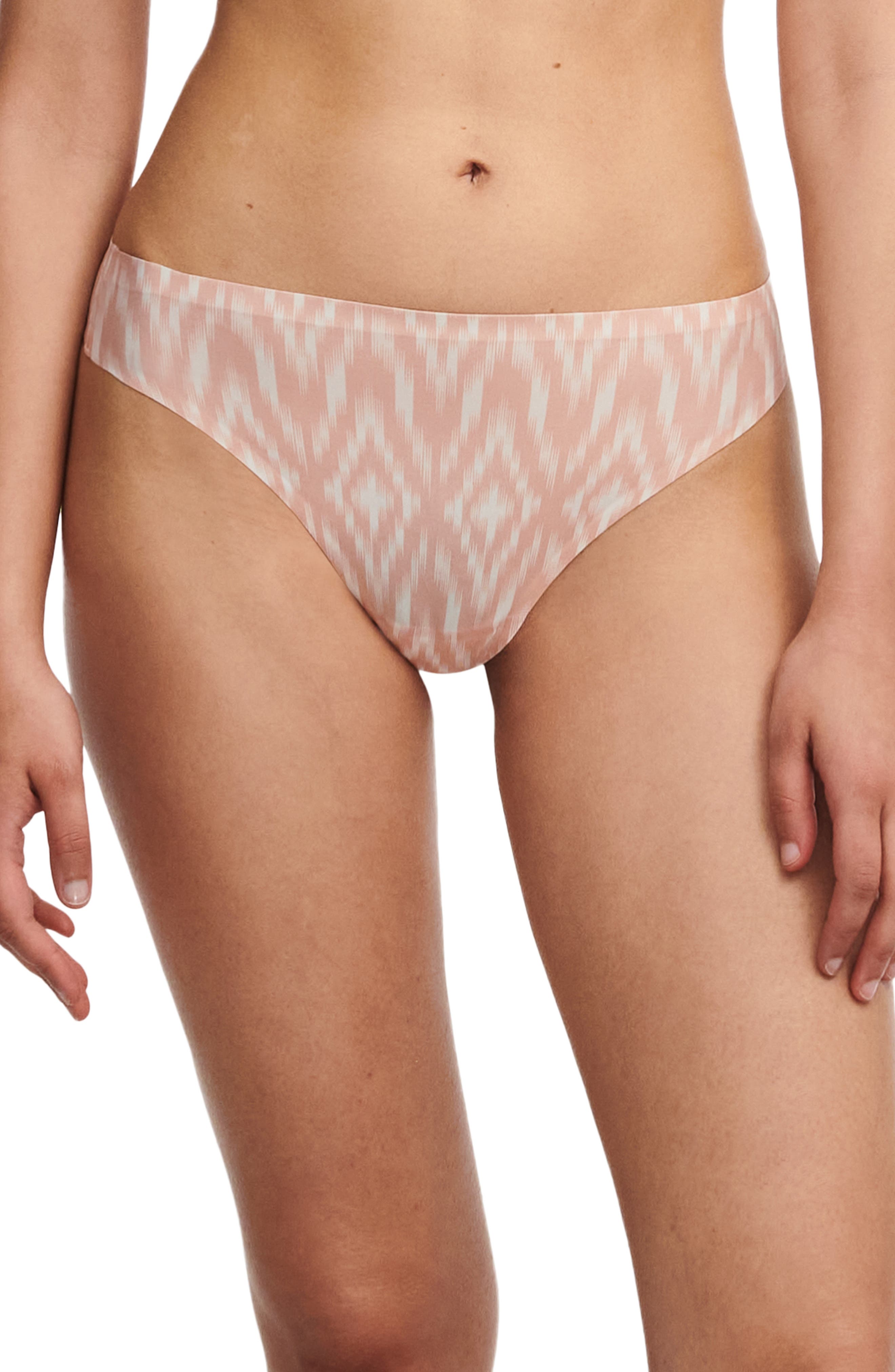 Chantelle Lingerie Soft Stretch Thong in Ikat Print 