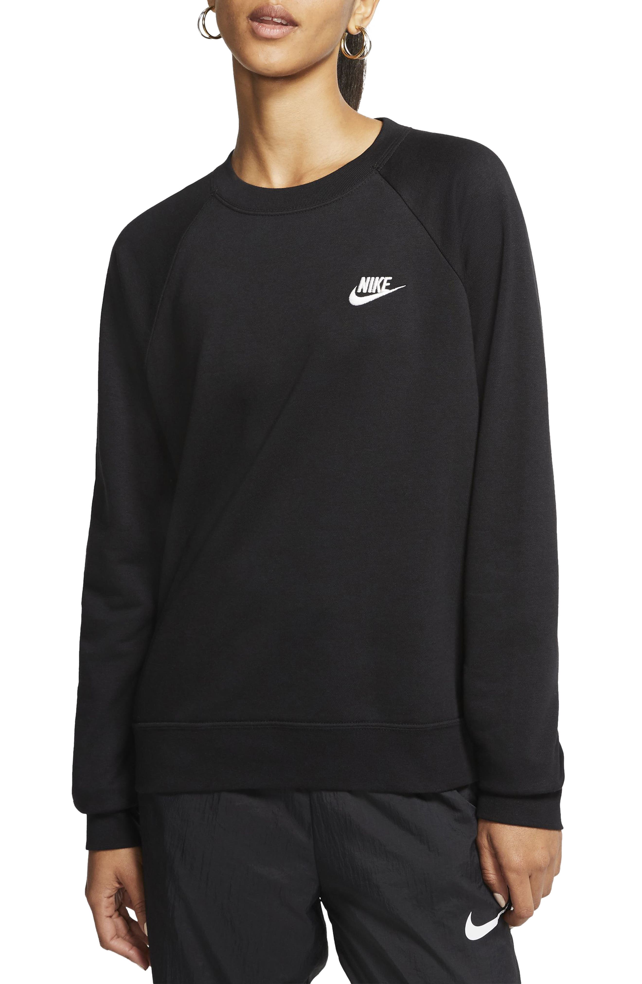 nike women's round neck sweaters