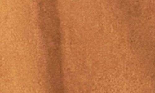 English Factory Padded Shoulder Stretch Faux Suede Jacket In Camel