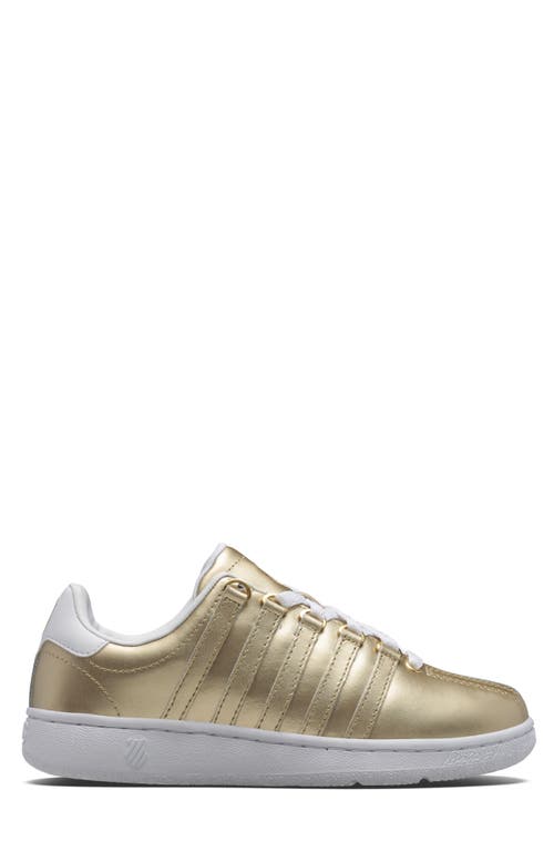 Shop K-swiss Classic Vn Sneaker In Gold/white
