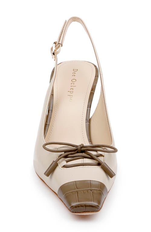 Shop Dee Ocleppo Fremont Slingback Pump In Powder Leather