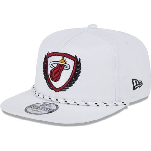 Men's Miami Heat New Era Black Classic 9FIFTY Trucker Snapback Hat