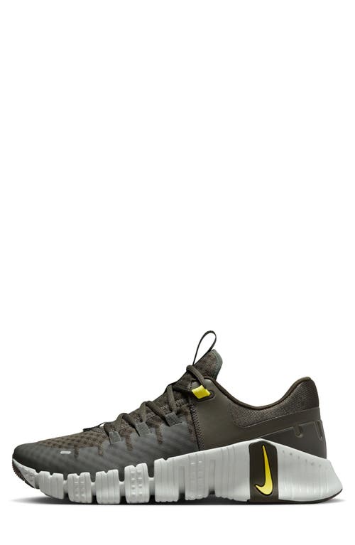 Shop Nike Free Metcon 5 Training Shoe In Sequoia/high Voltage/silver