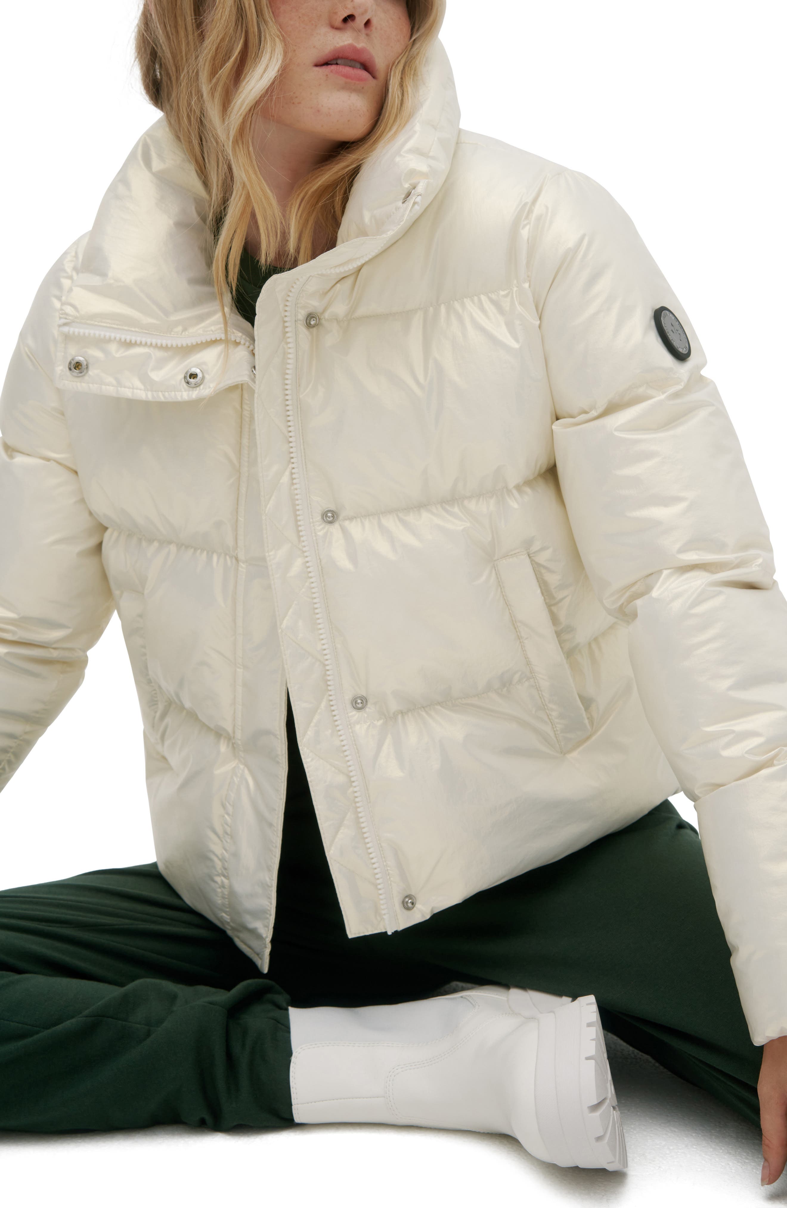 noize cropped puffer jacket