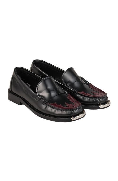 Shop Sandro Western Loafers In Black