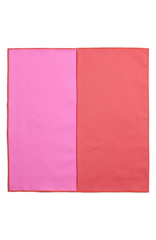 Shop Atelier Saucier Lollipop Set Of 4 Twill Napkins In Pink