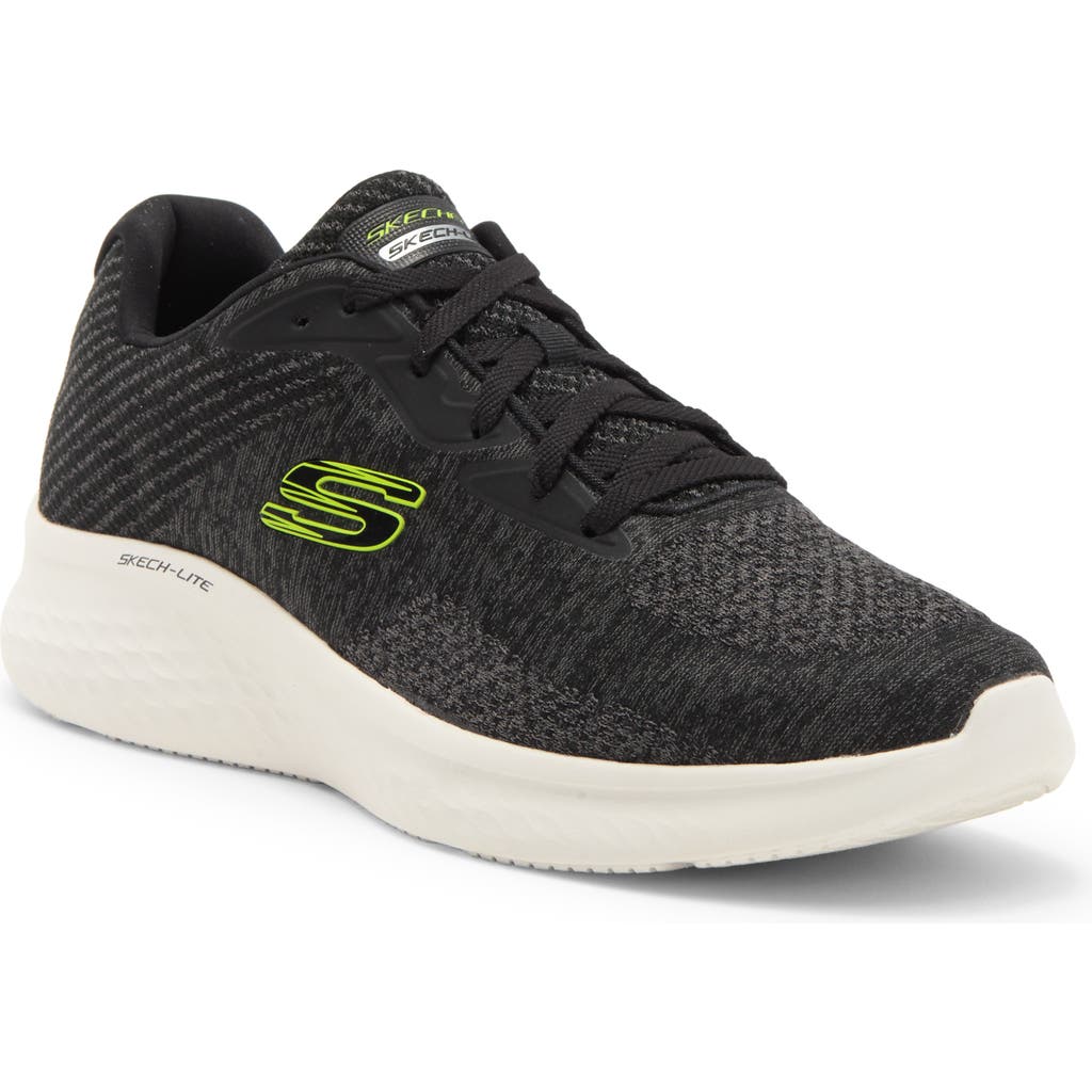 Shop Skechers Skech-lite Pro-faregrove Sneaker In Black/lime