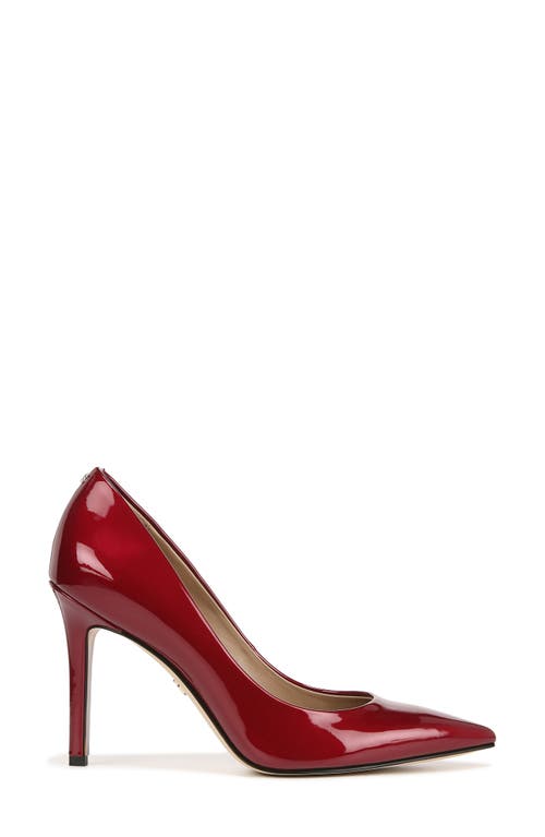 Shop Sam Edelman Hazel Pointed Toe Pump In Holly Red