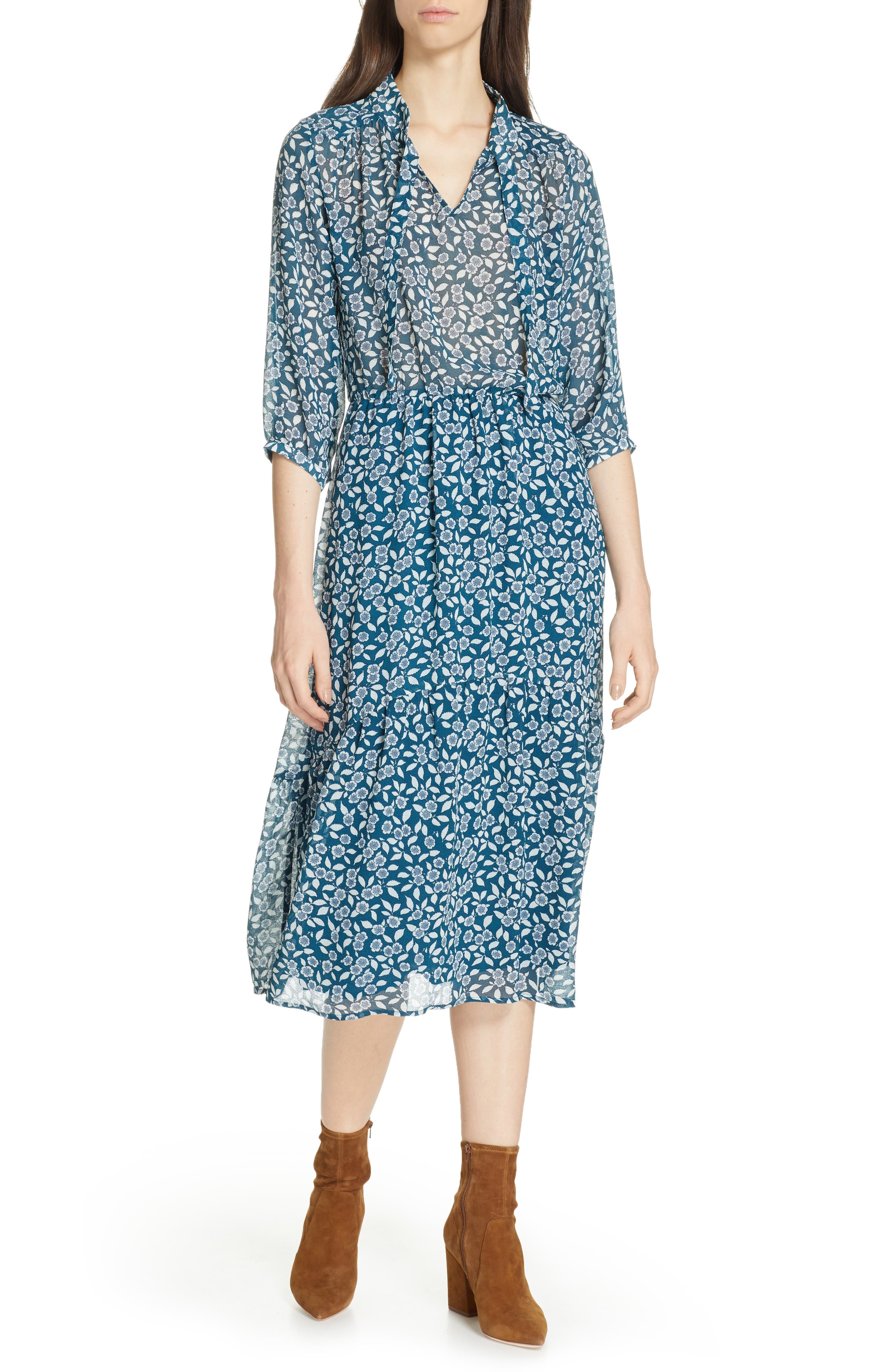 bonnie tiered midi dress