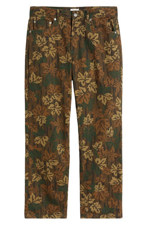 Shop Obey Hardwork Plum Print Jeans In Mulled Basil Multi