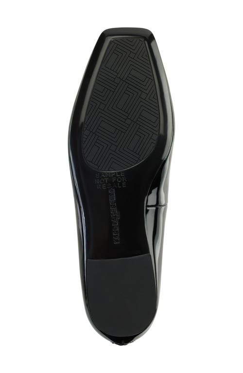 Karl Lagerfeld Paris Zyvia Ankle Strap Flat In Black/smoke
