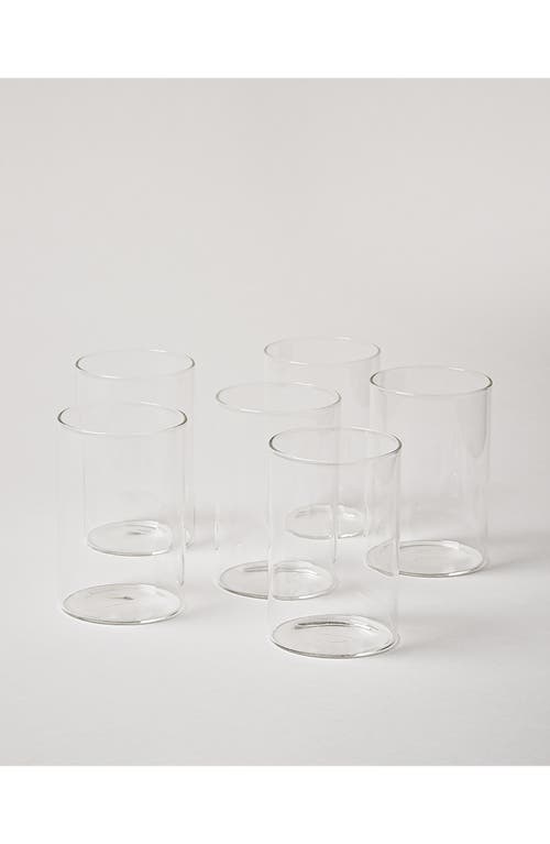 Farmhouse Pottery Silo Set of 6 Juice Glasses in Clear at Nordstrom