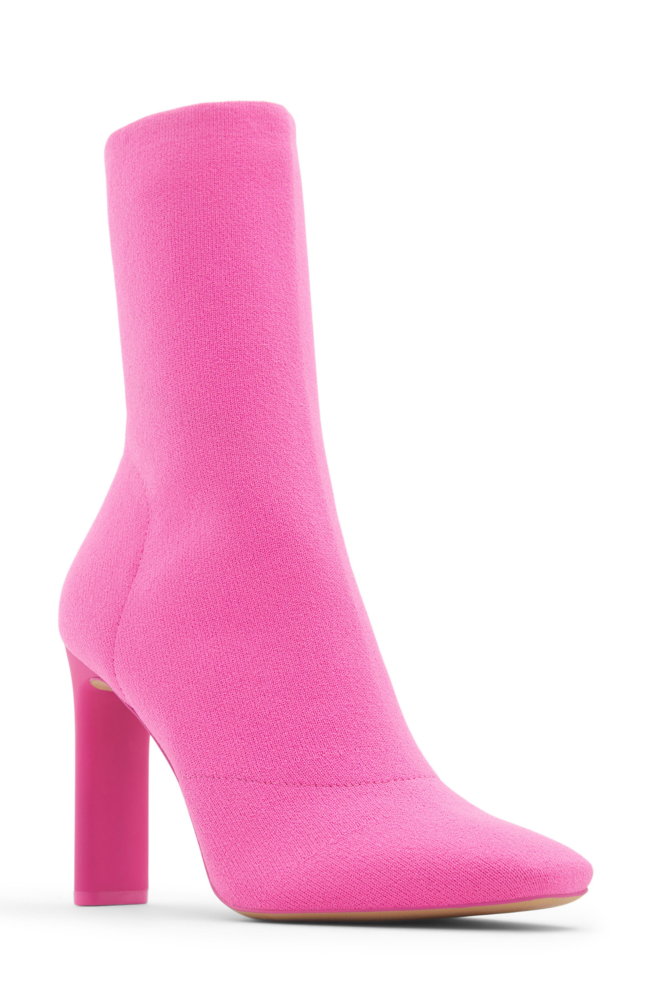 hot pink womens boots