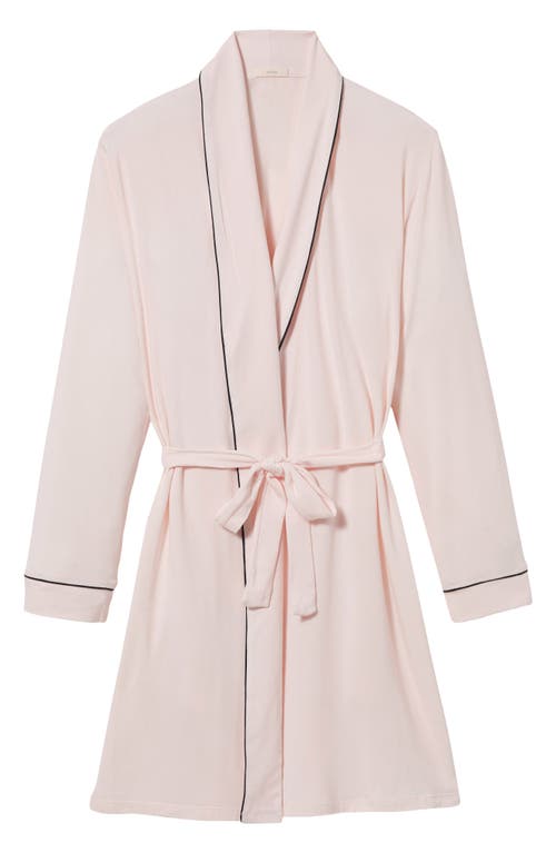 Shop Eberjey Gisele Classic Robe In Sorbet/black