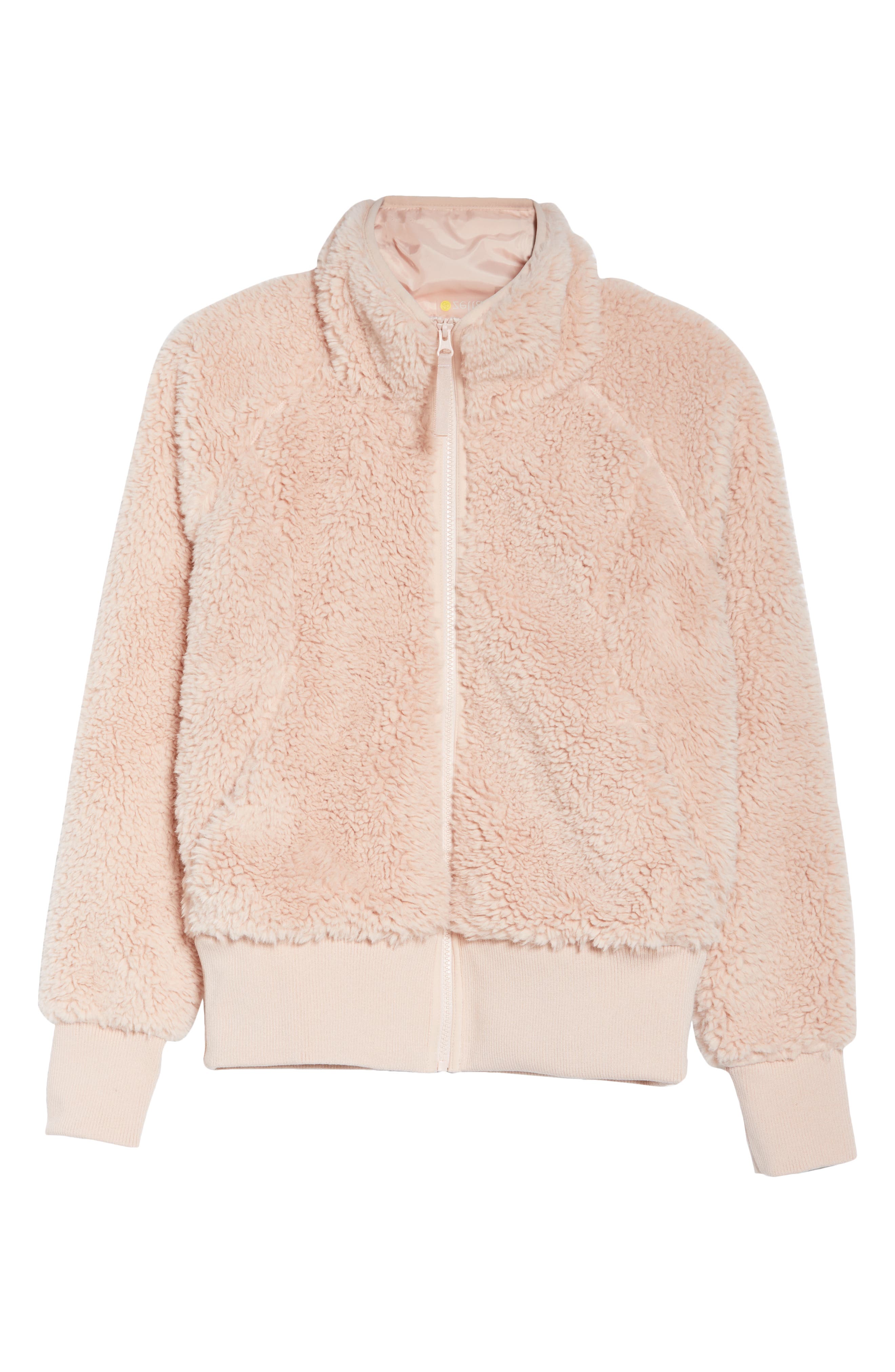 pink cozy jacket