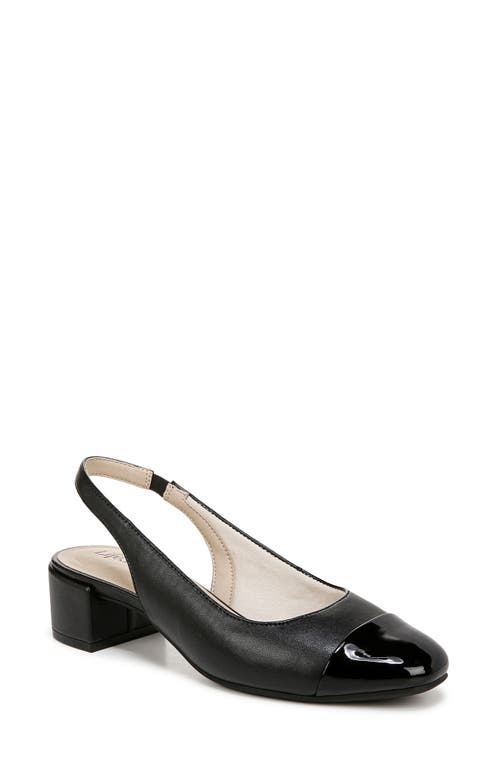 LIFESTRIDE LIFESTRIDE BECOMING CAP TOE SLINGBACK PUMP 